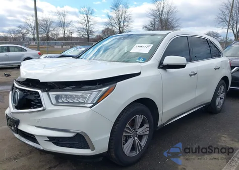 2020 Acura Mdx Standard from USA, damaged, VIN 5J8YD4H3XLL033640